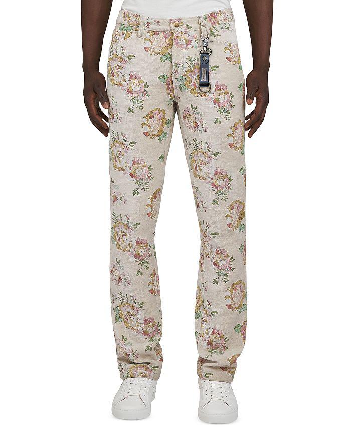 Prps Goods & Co Prim Rose Floral Pattern Slim Straight Fit Pants