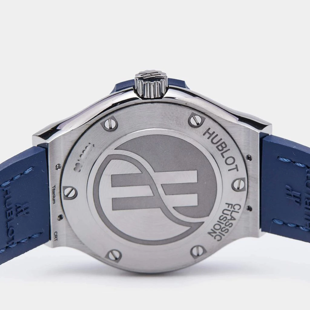 Hublot Hublot Blue Titanium Rubber Classic Fusion 581.NX.7170.LR Women's Wristwatch 33 mm 4