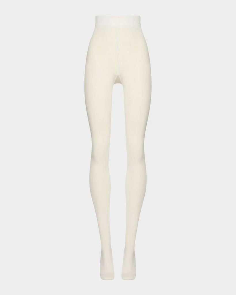 Wolford Mary Cotton Rib Tights 1