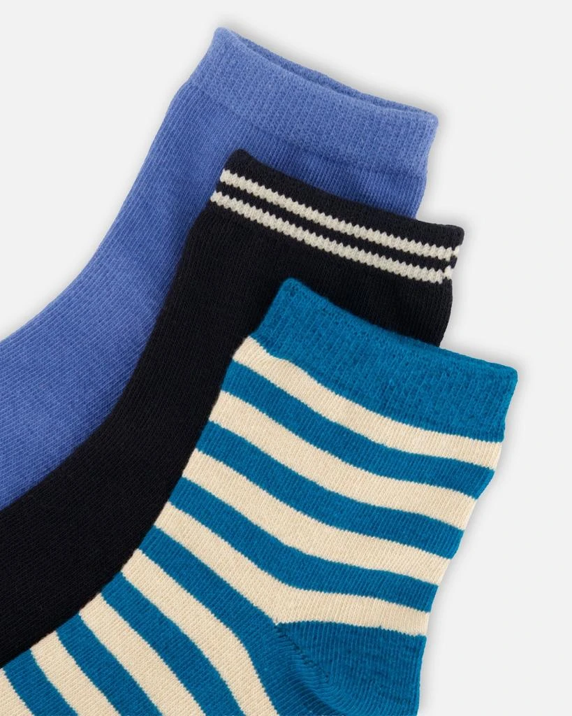 Deux par Deux Socks (3 Pairs) Set Striped Green 3