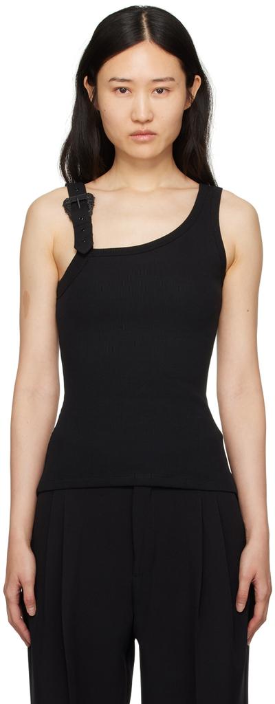 Versace Jeans Couture Black Buckle Tank Top