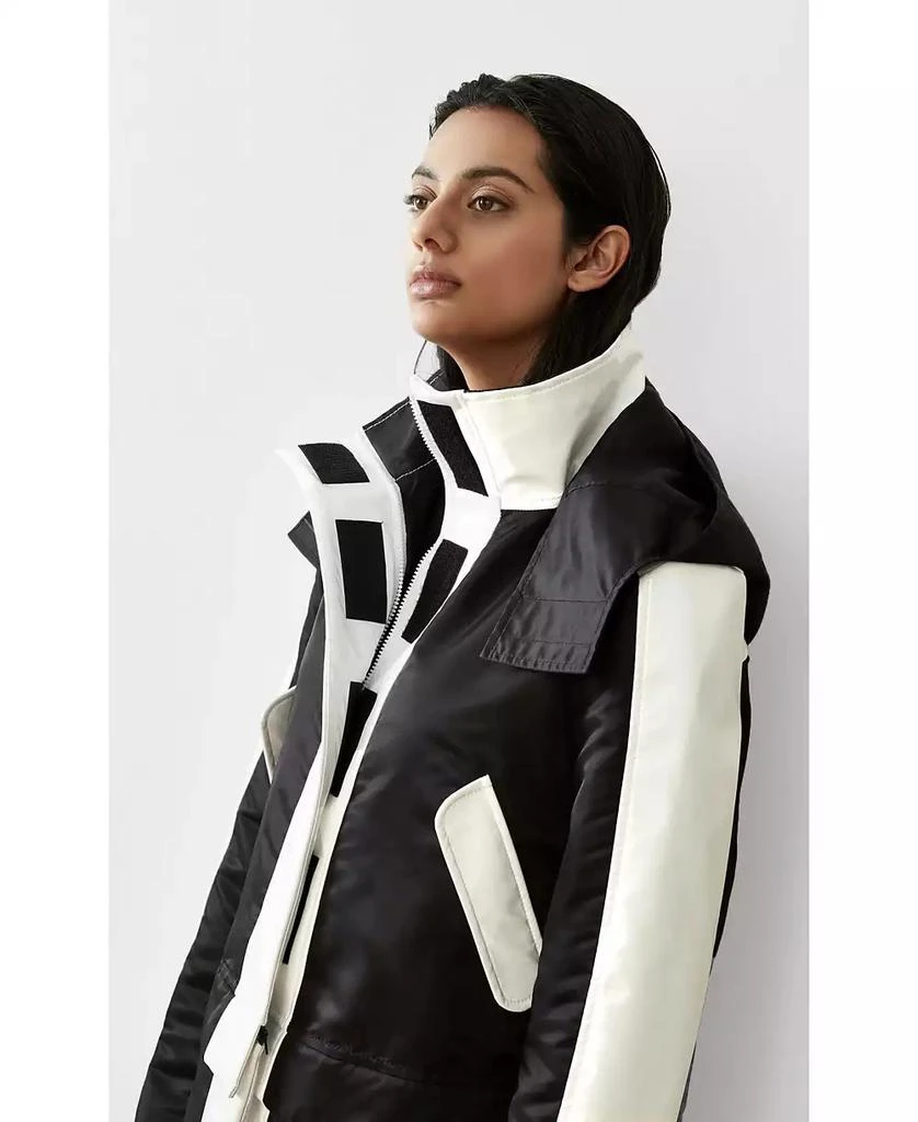 CAALO Women
s WATER-RESISTANT CONVERTIBLE SUSTAINABLE RAINCOAT 4