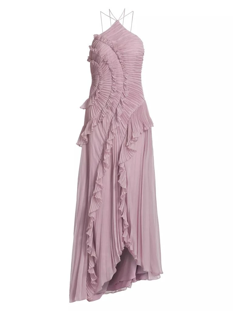 AMUR Lorelie Ruffle Halterneck Gown 1