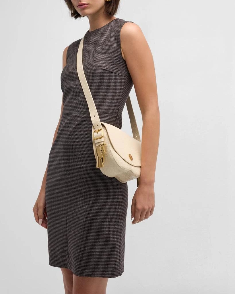 Burberry Chess Small Flap Leather Satchel Bag 2