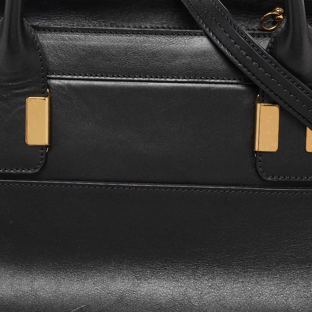 Chloé Chloe Orange/Black Leather Alice Satchel 5