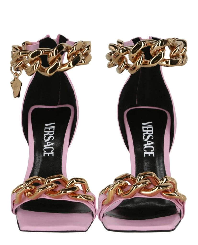 Versace Medusa Chain Leather Sandals 5