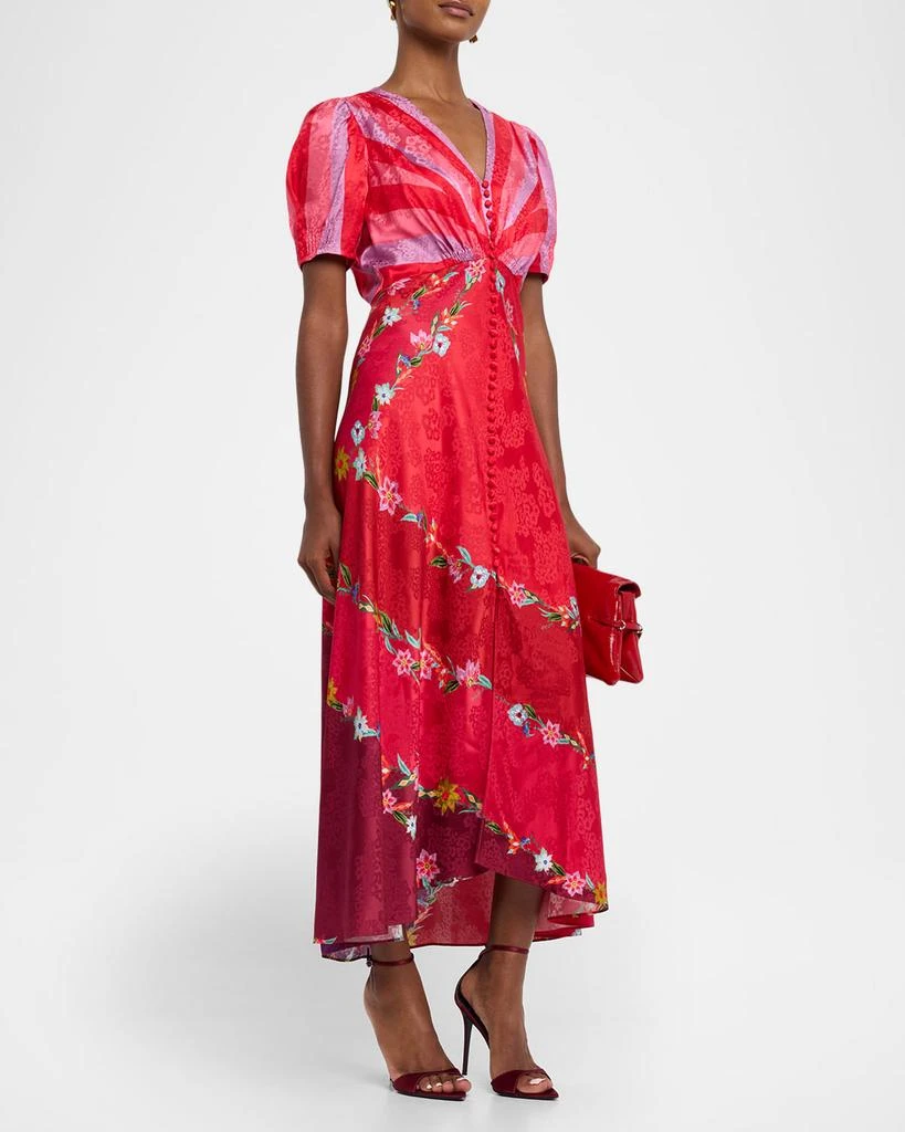 Saloni Lea Printed Long Dress - Dresses & Skirts - Free Shipping -  BeyondStyle