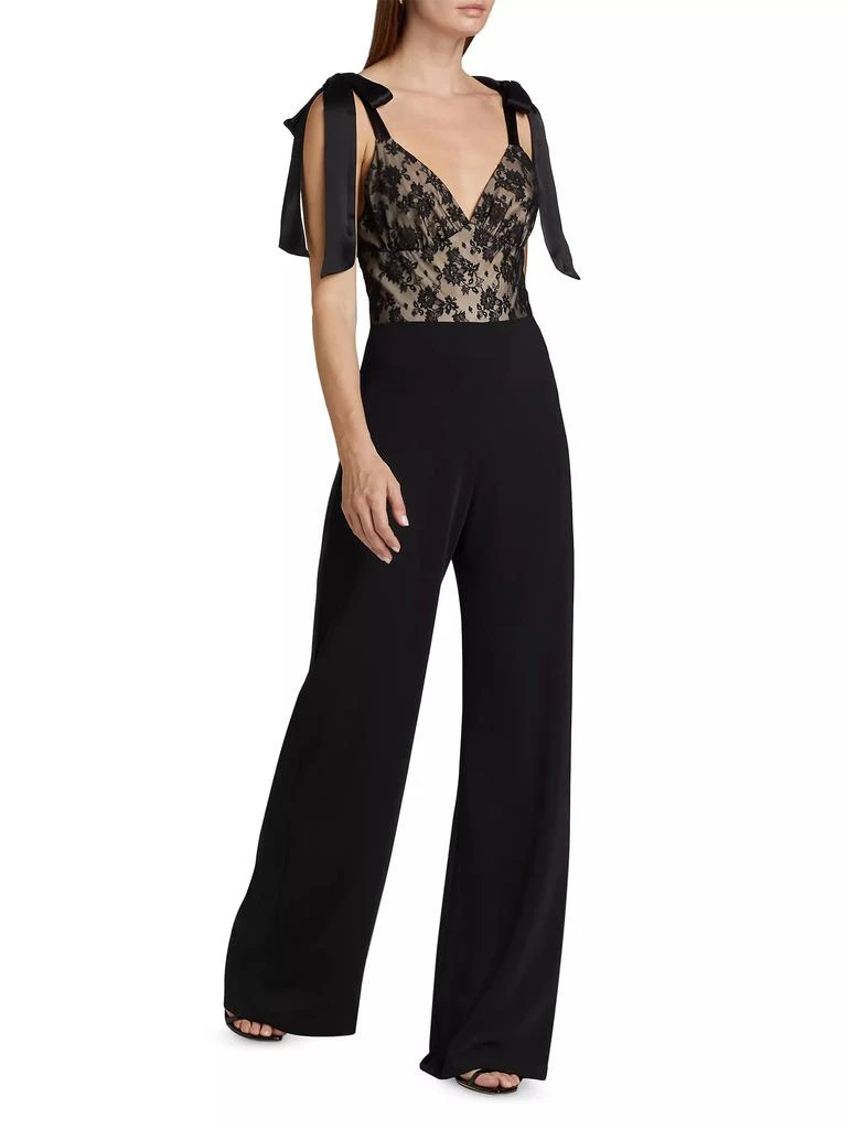Amanda Uprichard Audrielle Lace Bow Jumpsuit 2