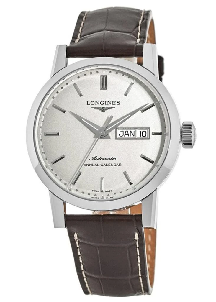 Longines Heritage Beige Dial Brown Leather Strap Men's Watch L4.827.4.92.2 1