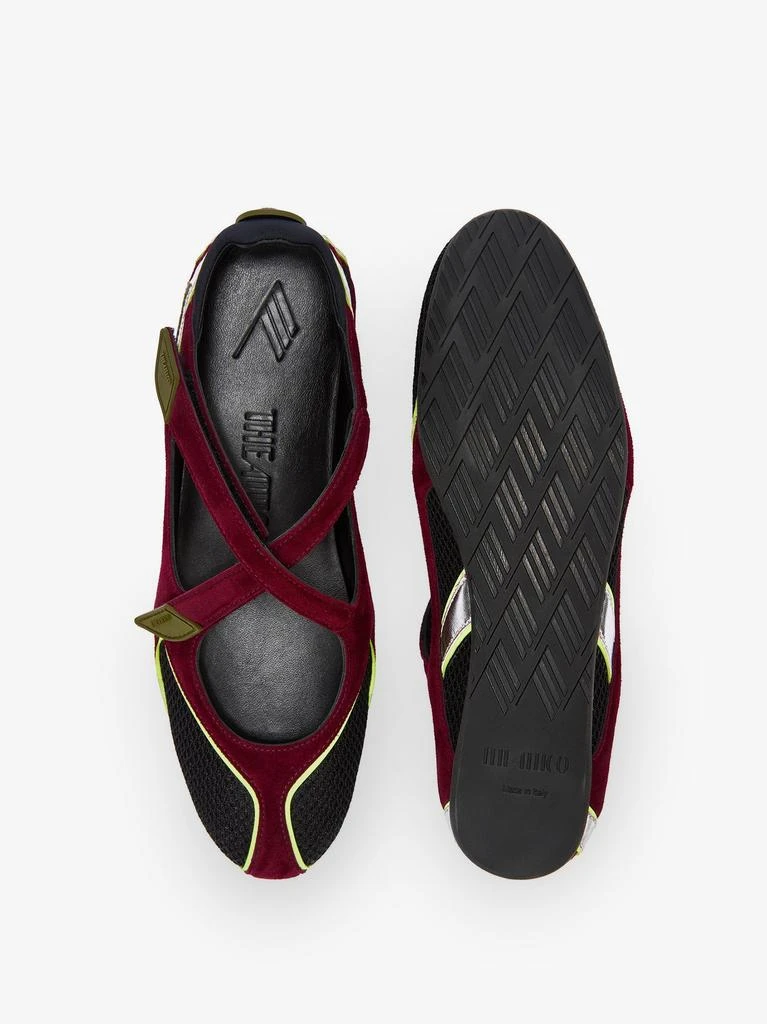 The Attico Foor 01 mesh and suede Ballerinas Flat 2