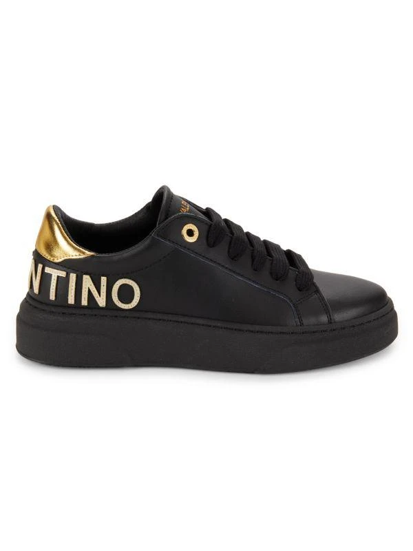 Mario Valentino Alice Logo Leather Platform Sneakers 1