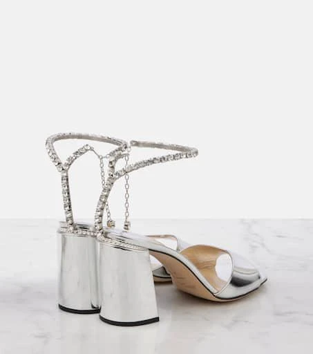 Jimmy Choo Saeda 85 embellished leather pumps 3