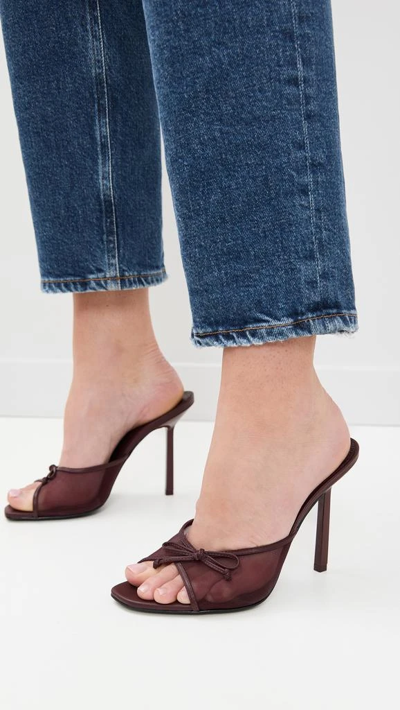 Black Suede Studio Luna Sandals 100mm 2