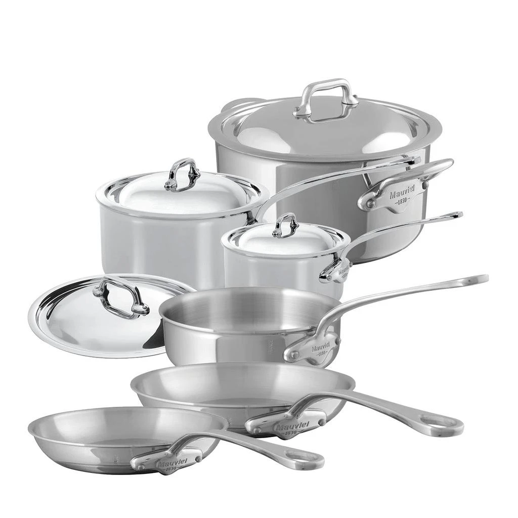Mauviel M'Cook Stainless Steel 10 Piece Cookware Set 1