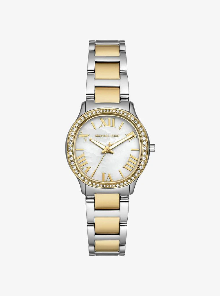 Michael Kors Mini Sage Pavé Two-Tone Watch