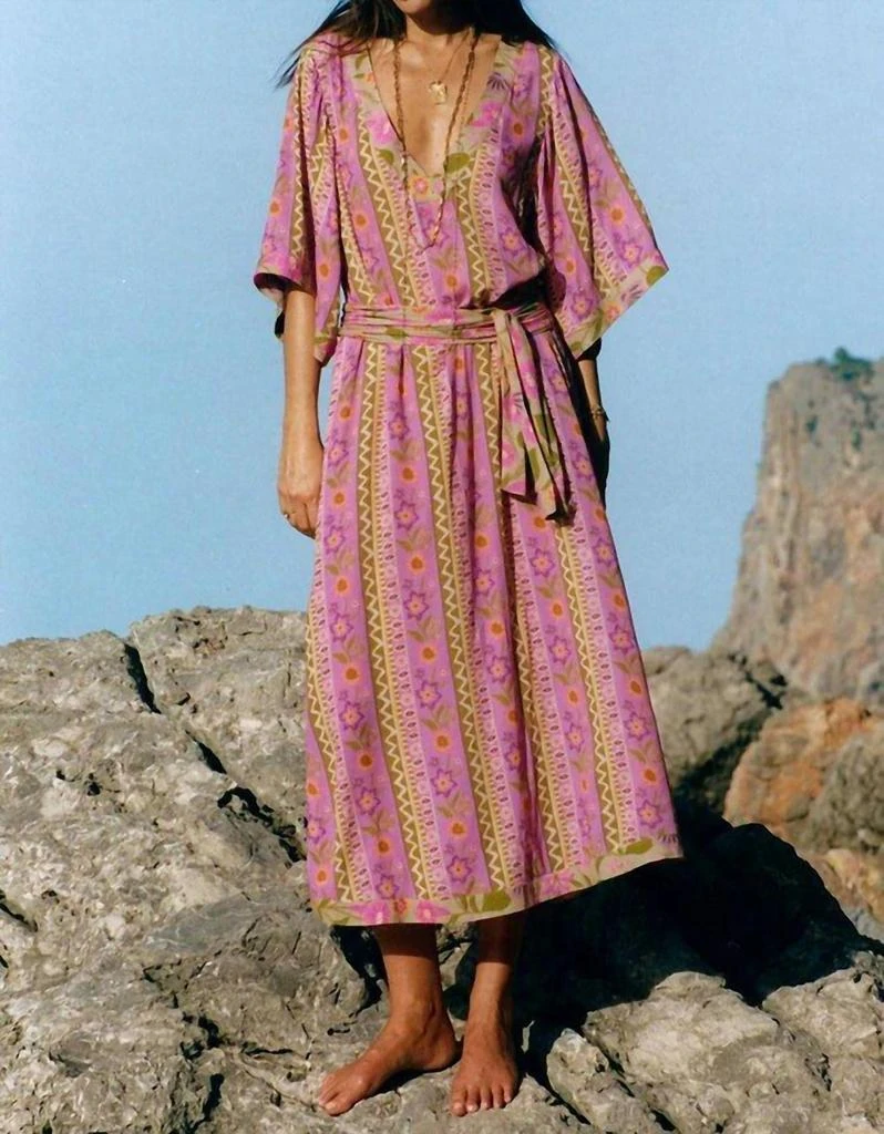 SPELL Goldie Maxi Gown In Desert Rose 2