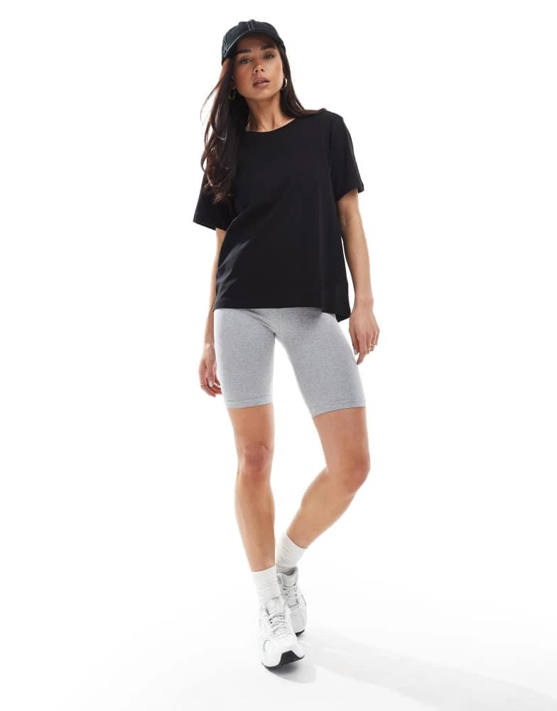 Weekday Weekday Essence standard t-shirt in black 2