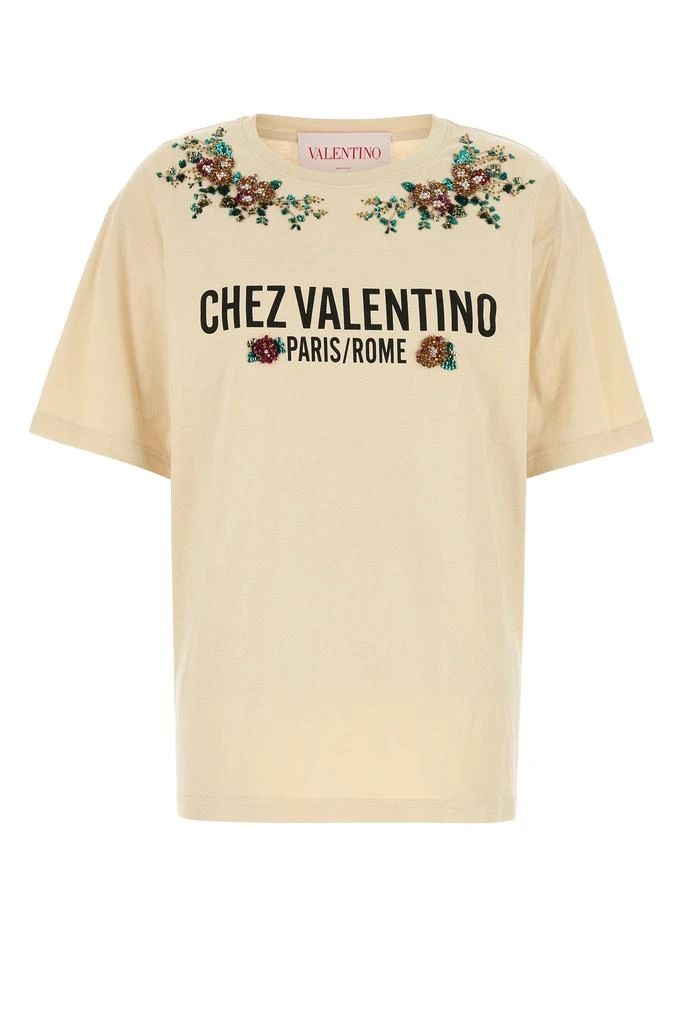 Valentino Cream cotton t-shirt 1