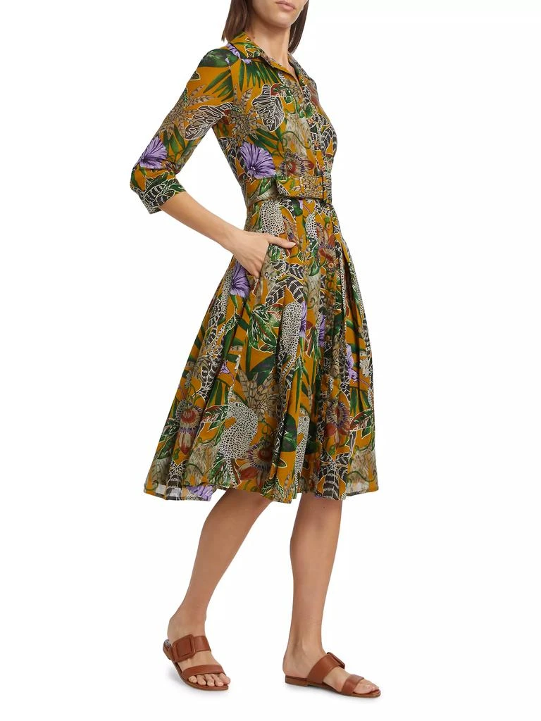 SAMANTHA SUNG Audrey Dot Cotton Shirtdress 4
