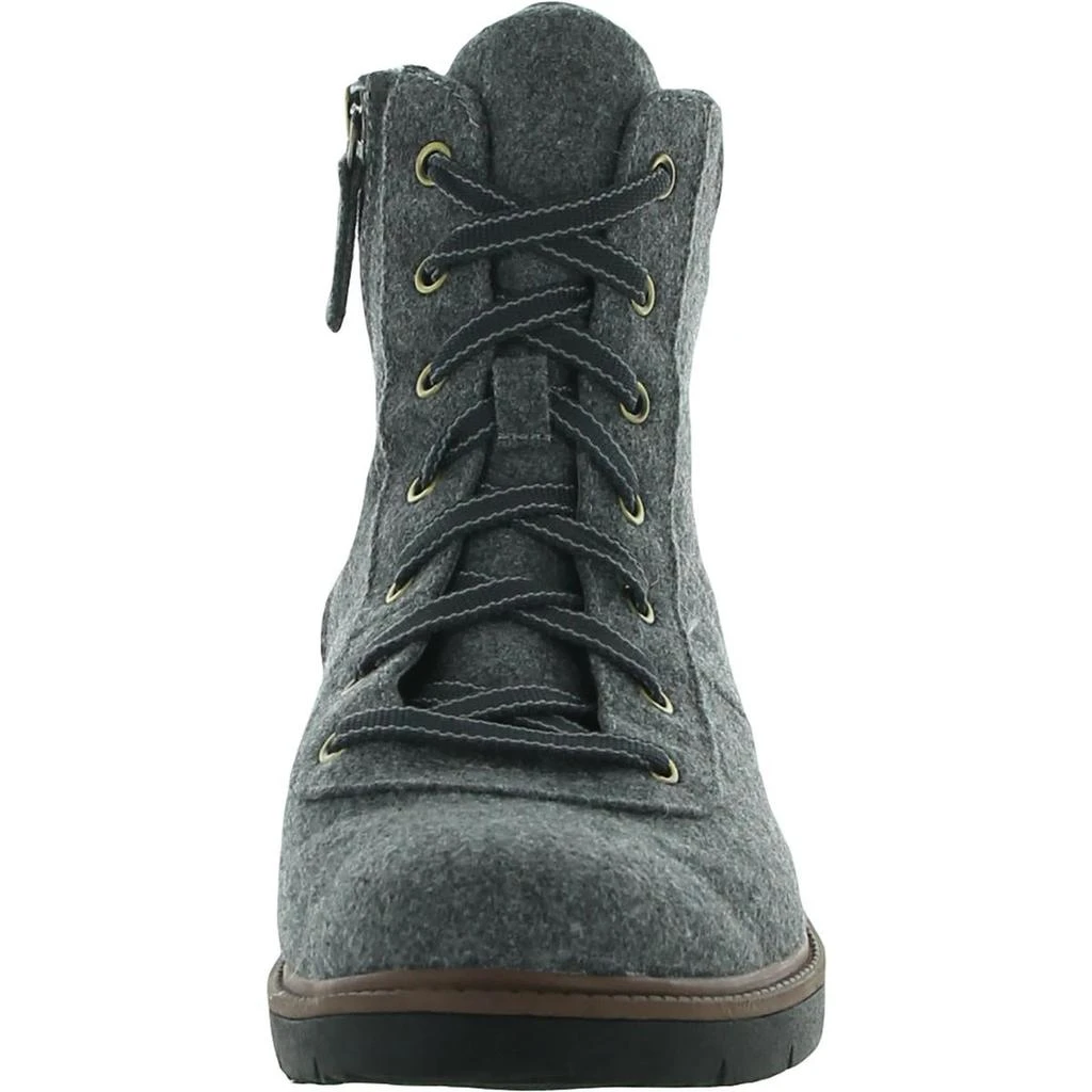 Dr. Scholl's Shoes Little Wild Womens Lace-Up Ankle Wedge Boots 2
