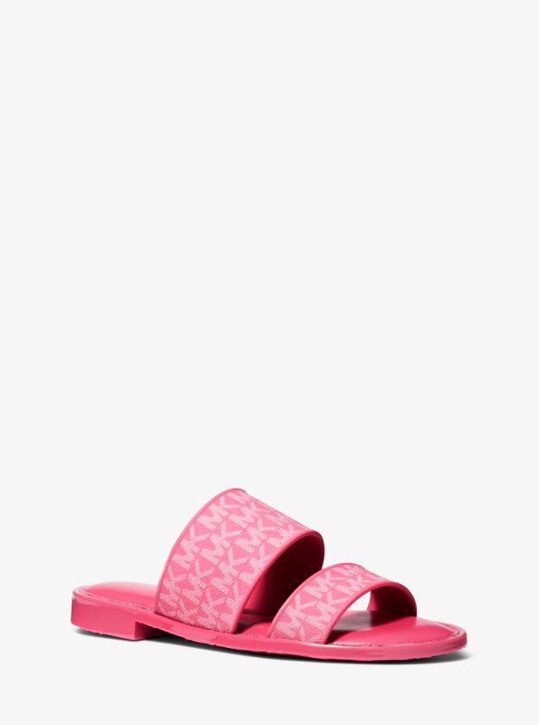 michael_kors Kennedy Logo PVC Slide Sandal