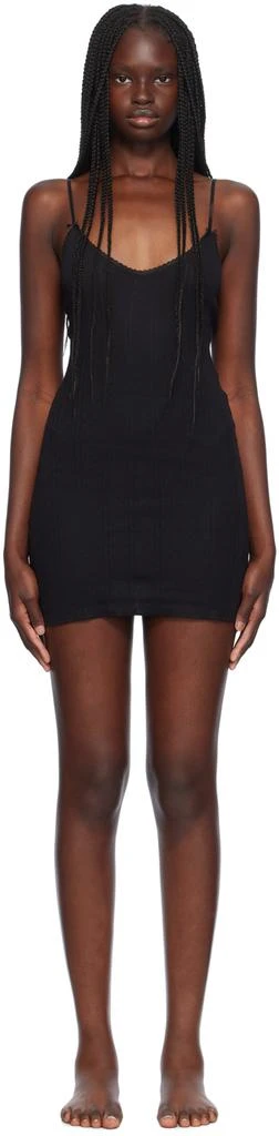 Cou Cou Black 'The Cami Slip' Minidress 1