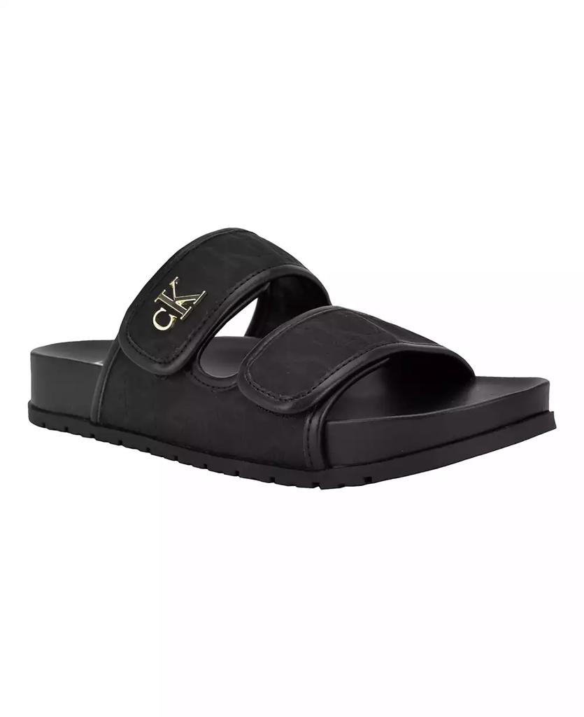 Calvin Klein Women's Linora Slip-On Casual Flat Sandals