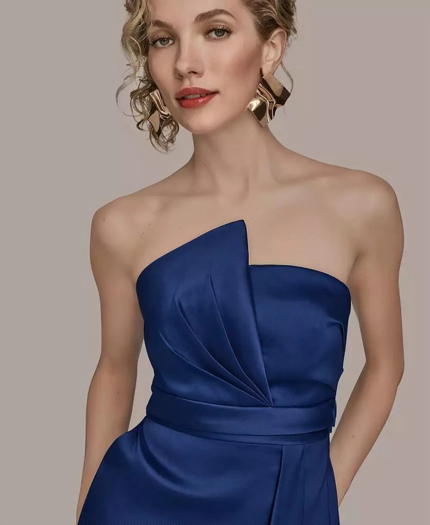Donna Karan Women's Asymmetric Twist Strapless Gown - Sandals - Free  Shipping - BeyondStyle