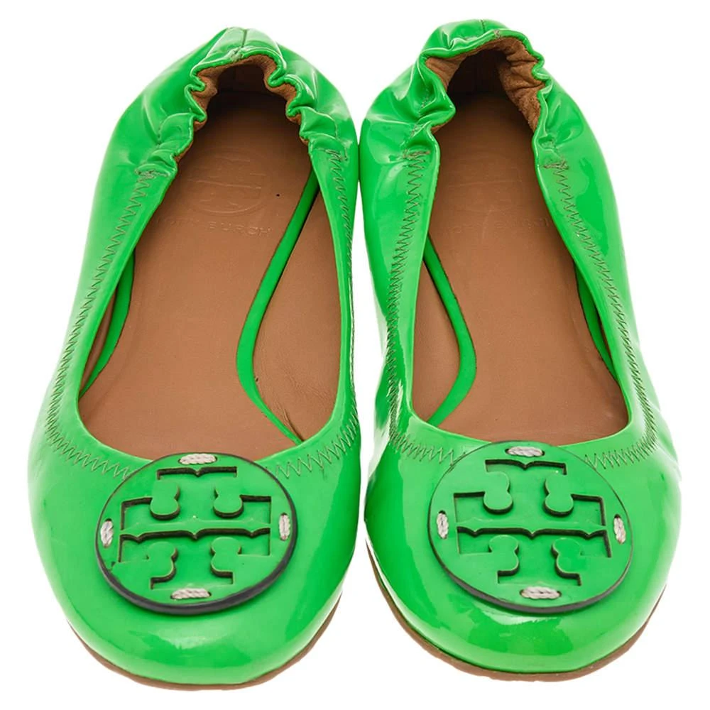 Tory Burch Tory Burch Green Patent Leather Ballet Flats Size 37 3