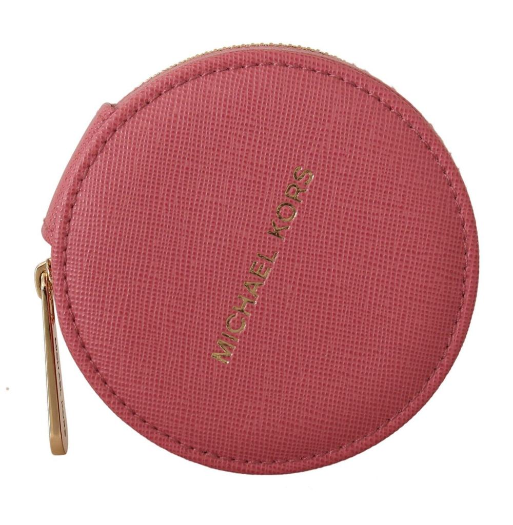 Michael Kors Michael Kors Leather Zip Round Pouch Purse Storage Women's Wallet