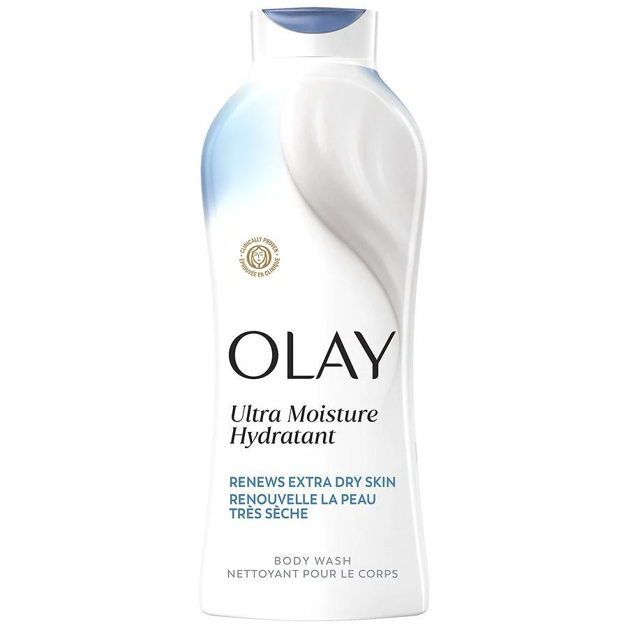 Olay Ultra Moisture Body Wash for Extra Dry Skin, Vitamin B3 and Hyaluronic Blend