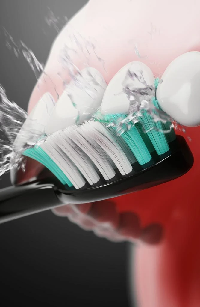 AquaSonic Black Series Ultra Sonic Whitening ToothBrush with 8 DuPont Brush Heads & Travel Case 4