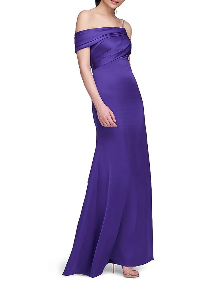 Alaina One-Shoulder Satin Gown  On Sale Now with Up to 71% Off | Discover  Exclusive Deals & Savings at BeyondStyle  Authentic Theia modern|column  gown|floor-length|solid|Women's|women's  apparel|one-shoulder|women's|sleeveless|dresses|satin with ...