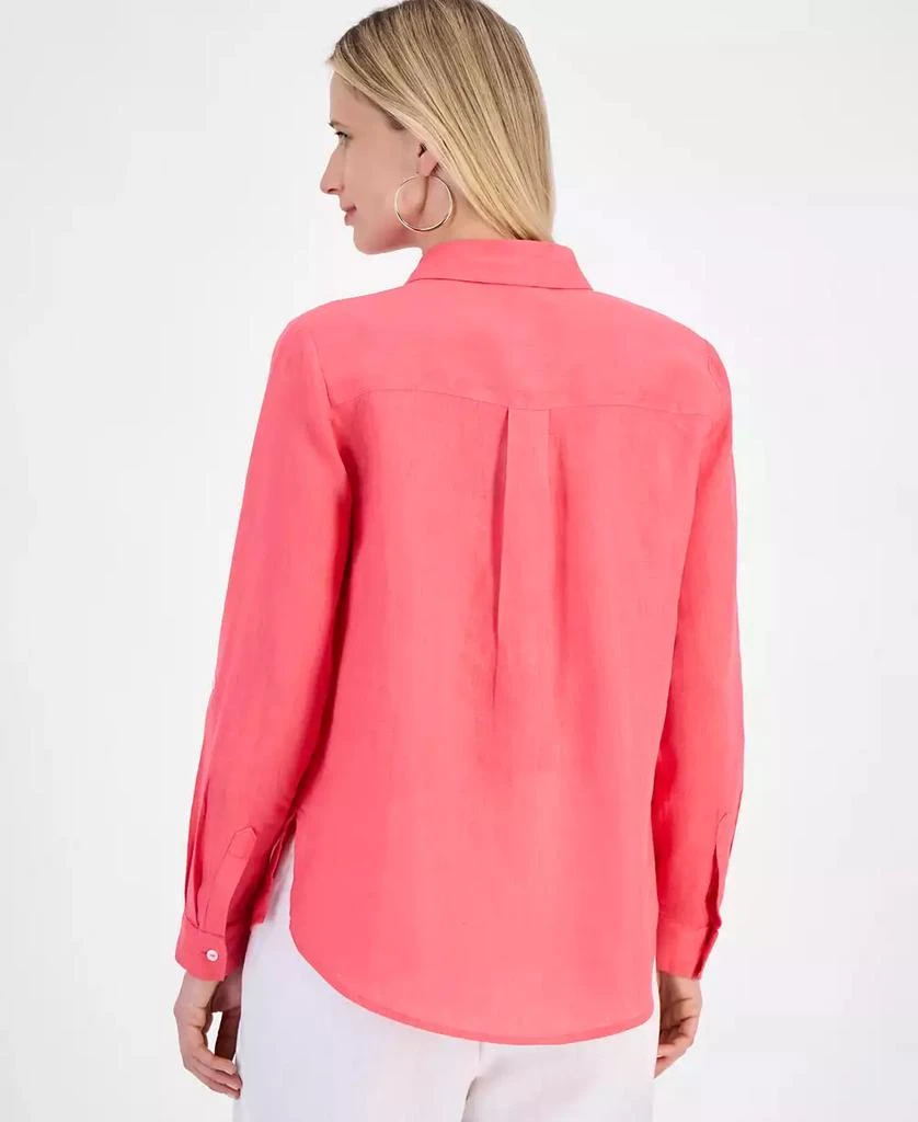 Charter Club Women's 100% Linen Shirt, Created for Macy's 2