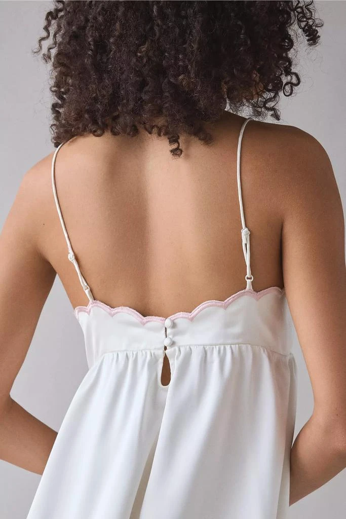 For Love 
Lemons For Love 
Lemons Loralai Embroidered Satin Slip Mini Dress 5