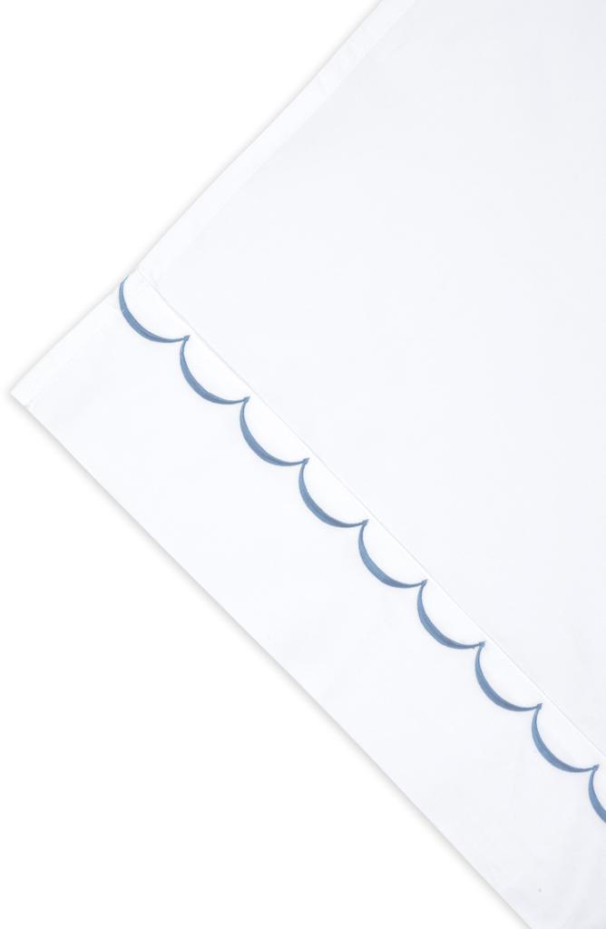 Melange Home Scalloped Edge Embroidered 600 Thread Count Pillowcases