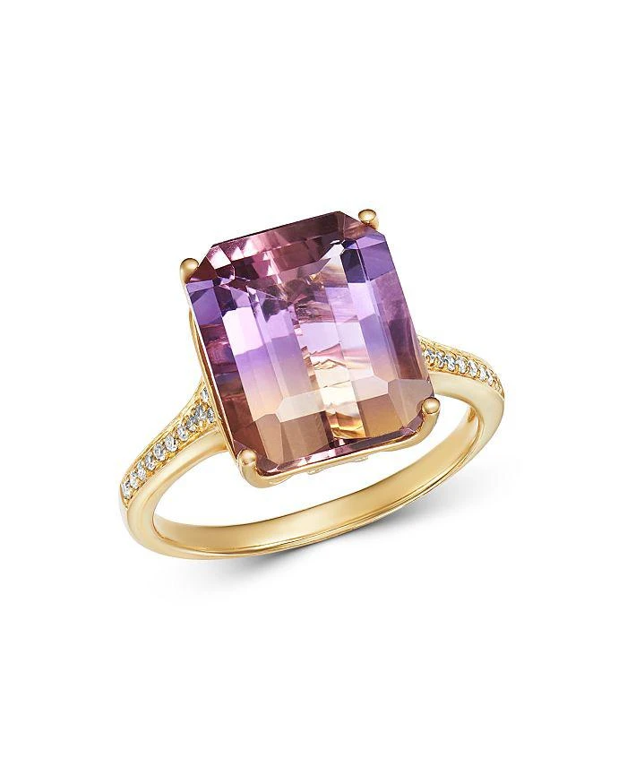 Bloomingdale's Fine Collection Ametrine & Diamond Ring in 14K Yellow Gold - Exclusive 1