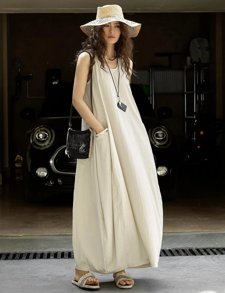 Pixie Market Beige Parachute Dress-PREORDER 3