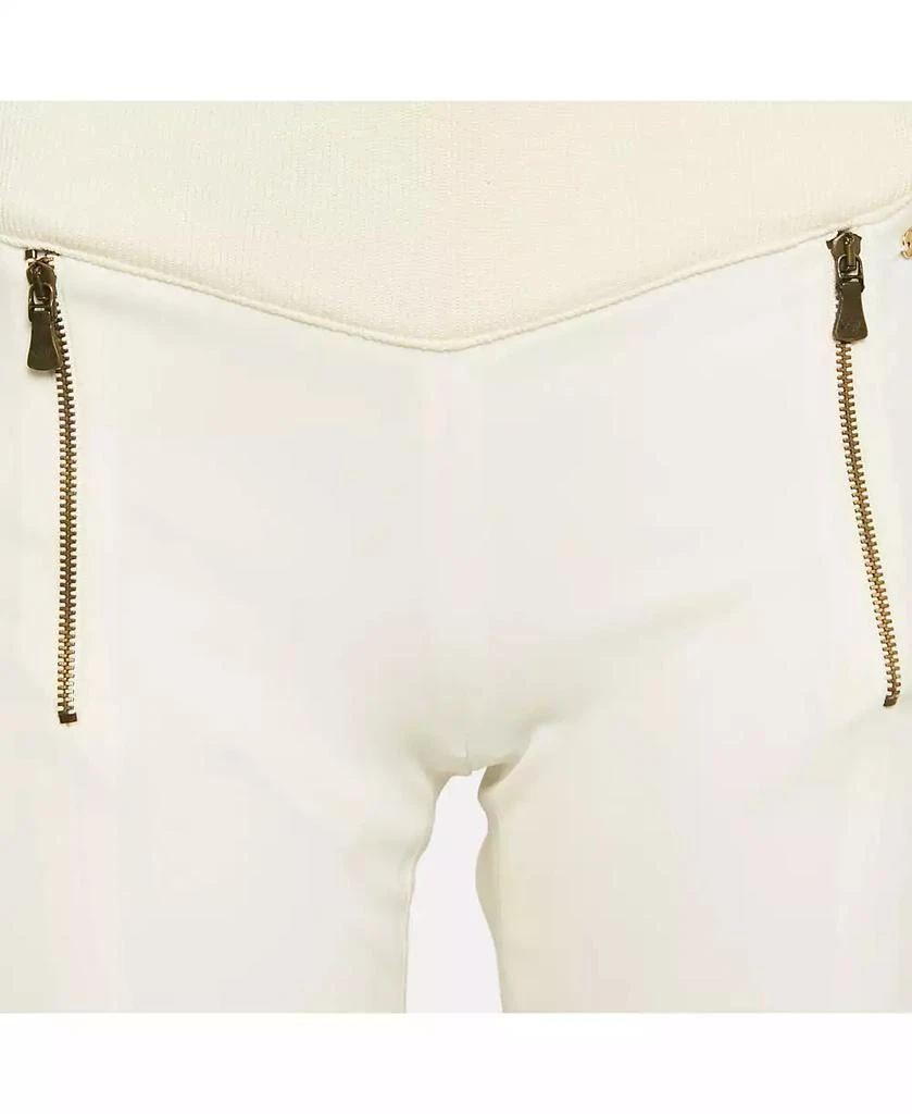 Pre-Owned Versace Women's Jeans Couture Chiffon And Rib Knit Trim Joggers 4