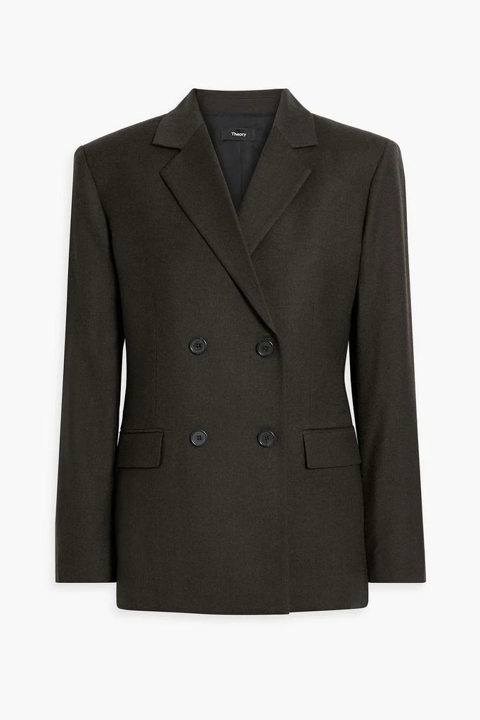 Theory Double-breasted wool-felt blazer 1