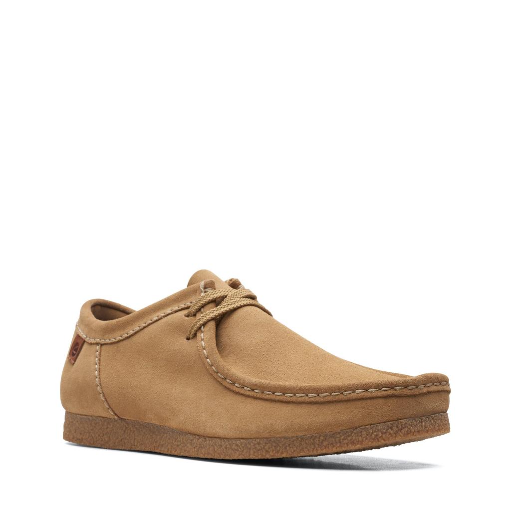 Clarks Shacre II Run in Beige Suede