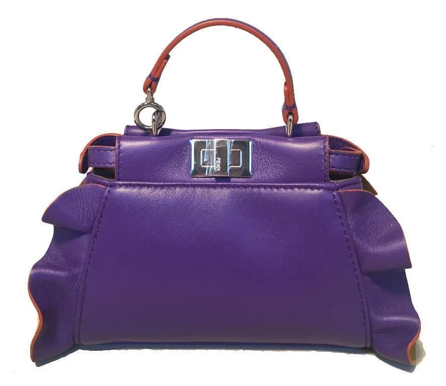 Fendi Fendi Purple Micro Mini Peekaboo Bag 2