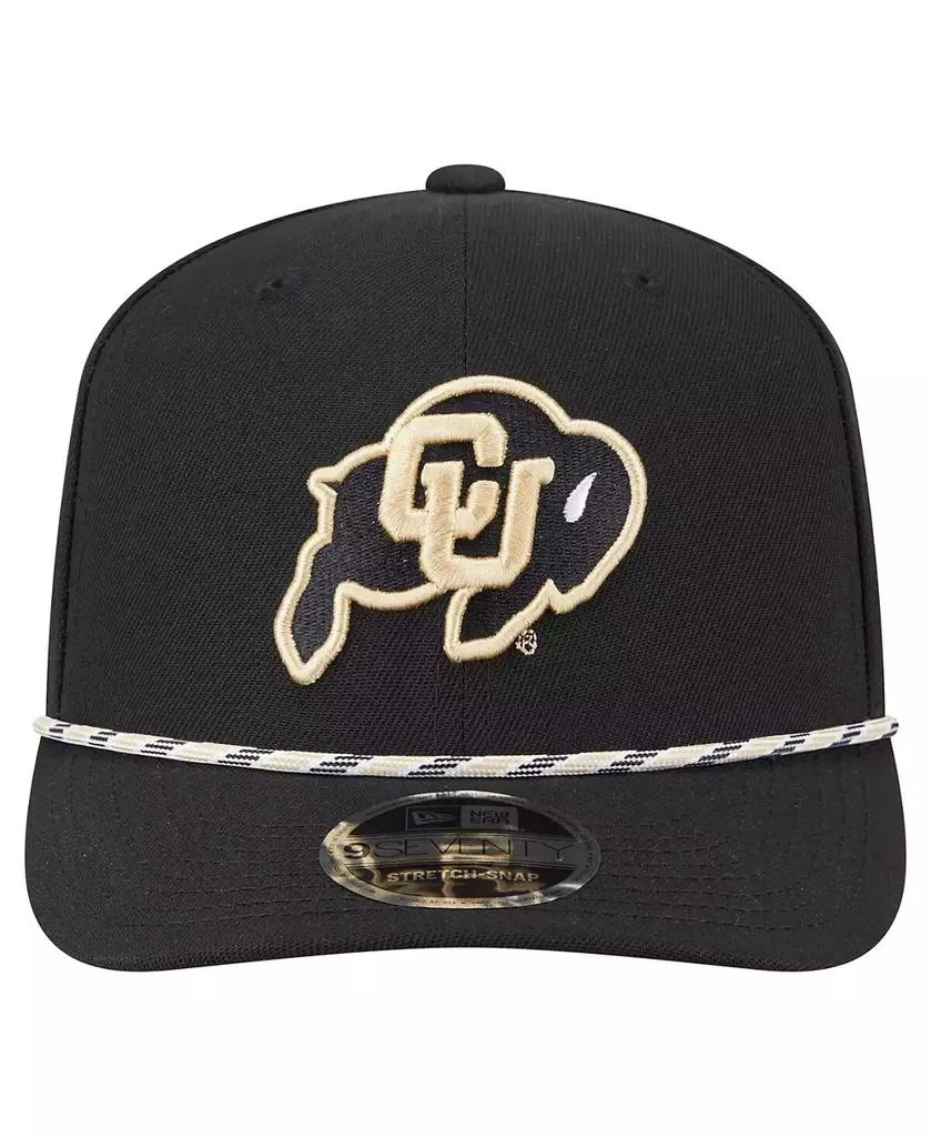 New Era Men's Black Colorado Buffaloes Game Day Multi-Rope 9SEVENTY Stretch-Snap Hat 2