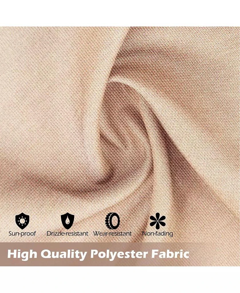 Mecale 10 x 10 ft Flat Top Pergola with Retractable Canopy for Garden Pool Porch and Backyard 5