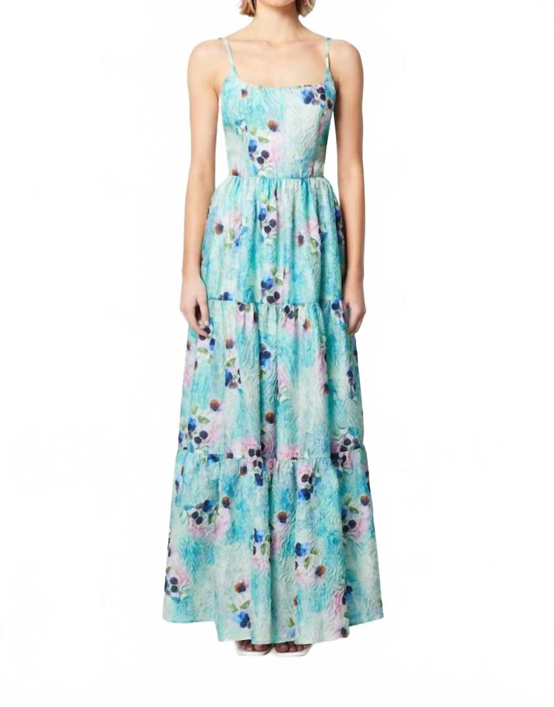 double v neck maxi dress Double V-Neck Empire Waist Maxi Dress