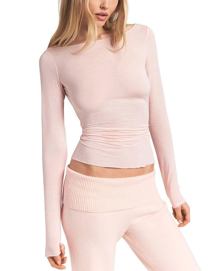 SKIMS Sheer Modal Long Sleeve Tee