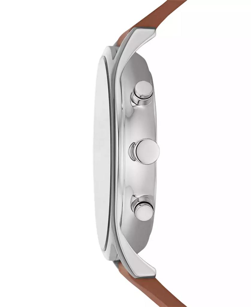 Skagen Men's Hoist Chronograph Brown Leather Watch 42mm
