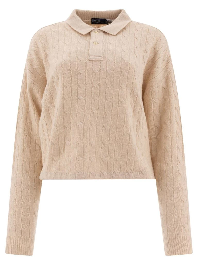 Ralph Lauren Polo Ralph Lauren Pony Embroidered Cable-Knit Polo Shirt 1
