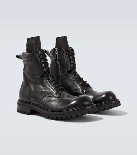 Rick Owens Leather combat boots 5