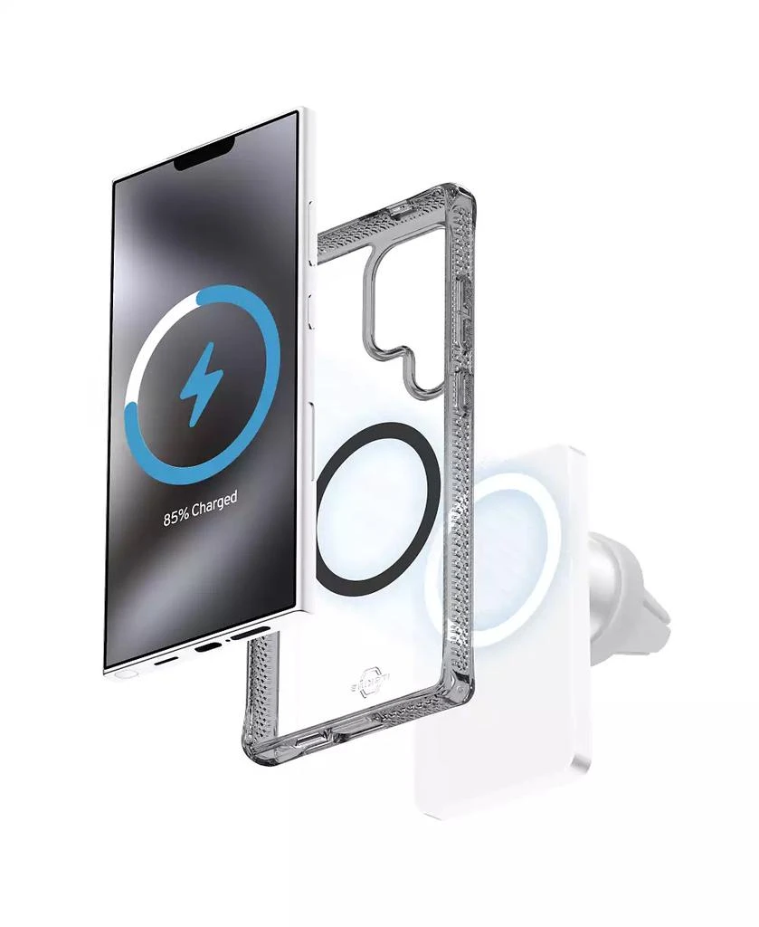 ITSkins Hybrid_R Clear MagSafe Case for Samsung Galaxy S25 Ultra 8